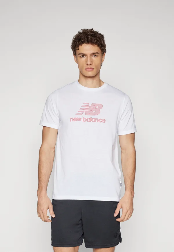 HEATHERTECH LOGO - T-Shirt print - white