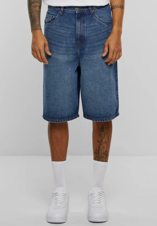 HEAVY - Jeans Shorts - new mid blue washed