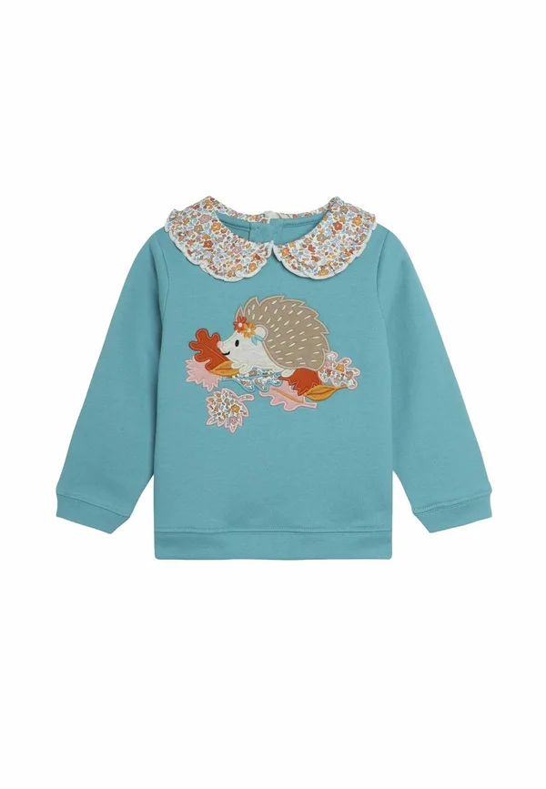 HEDGEHOG APPLIQUE  REGULAR FIT - Sweatshirt - duck egg