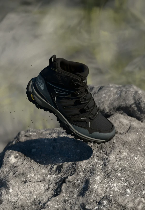 HEDGEHOG MID GORE TEX - Hikingschuh - tnf black asphalt grey