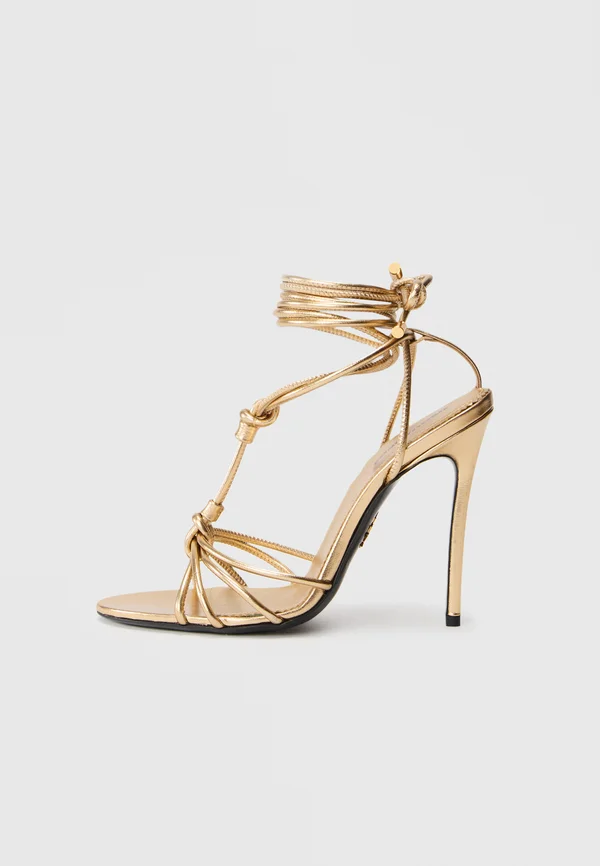 HEELED SANDALS - High Heel Sandalette - gold-coloured