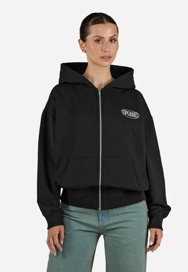 HELENA OVERSIZED  - Kapuzenpullover - washed black