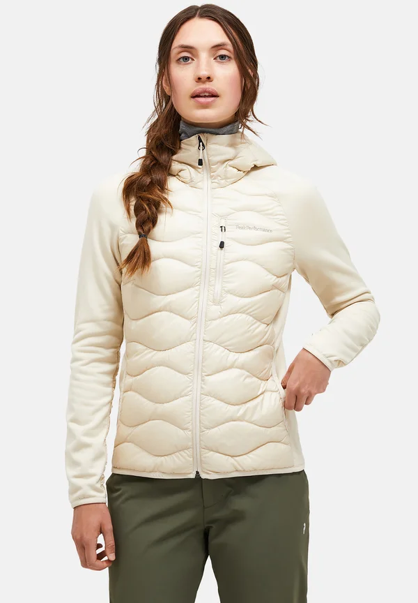 HELIUM HYBRID HOOD - Daunenjacke - beige