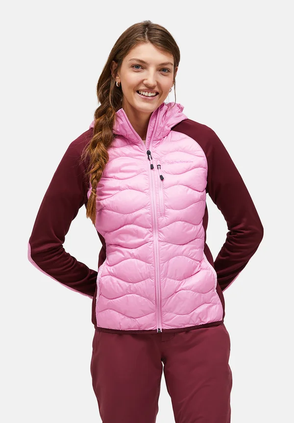 HELIUM HYBRID HOOD - Daunenjacke - rosa