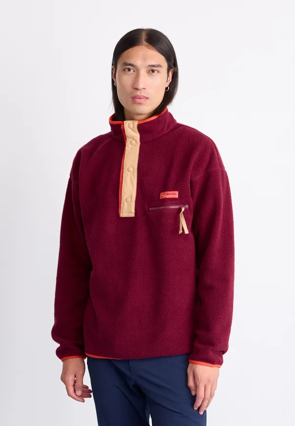 HELVETIA HALF SNAP  - Fleecepullover - rich wine