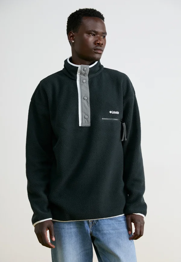 HELVETIA II HALF SNAP - Fleecepullover - black
