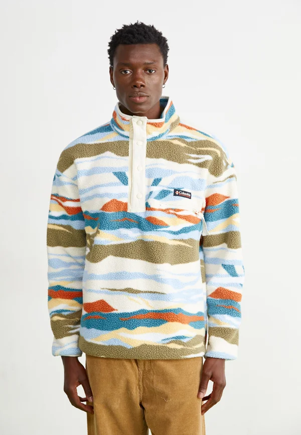 HELVETIA™ II PRINTED HALF SNAP - Fleecepullover - chalk
