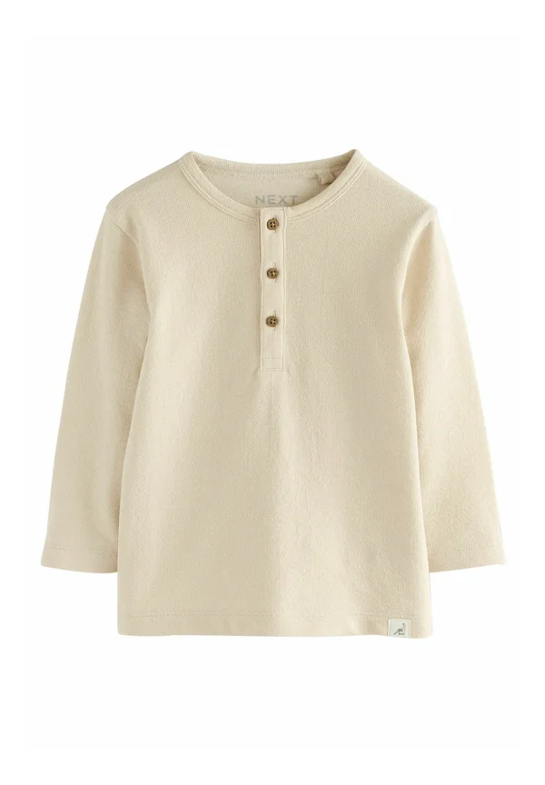 HENLEY NECK STANDARD - Langarmshirt - stone