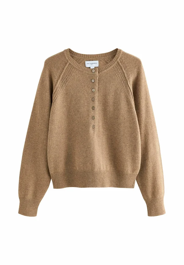 HENLEY - Strickpullover - camel brown