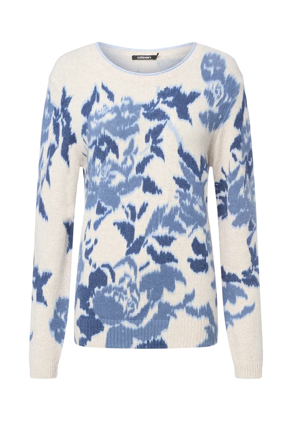 HENNY - Strickpullover - blau/sand