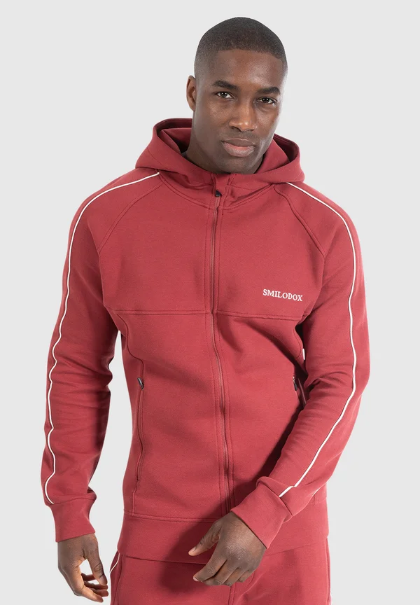 HENRI - Sweatjacke - bordeaux