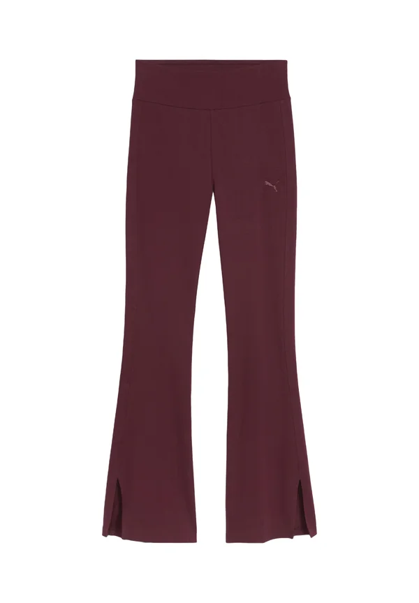 HER AUSGESTELLTE HIGH-WAIST - Stoffhose - ruby shimmer