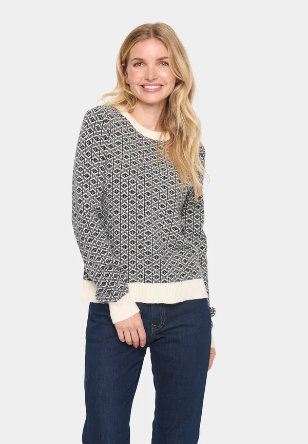 HERELSZ  - Strickpullover - black