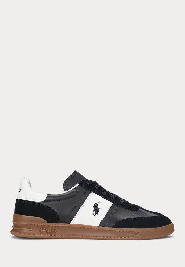 HERITAGE AERA LEATHER-SUEDE SNEAKER UNISEX - Sneaker low - black/white