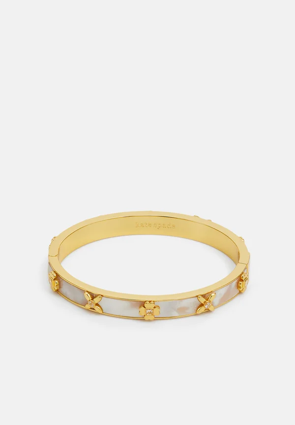 HERITAGE BLOOM HINGED BANGLE - Armband - cream/gold-coloured