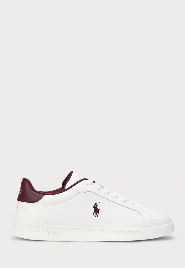 HERITAGE COURT II LEATHER SNEAKER UNISEX - Sneaker low - deckwash white/wine
