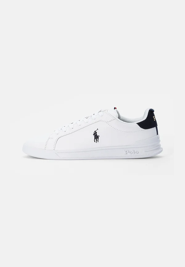 HERITAGE COURT II LEATHER TRAINER - Sneaker low - white/navy/red