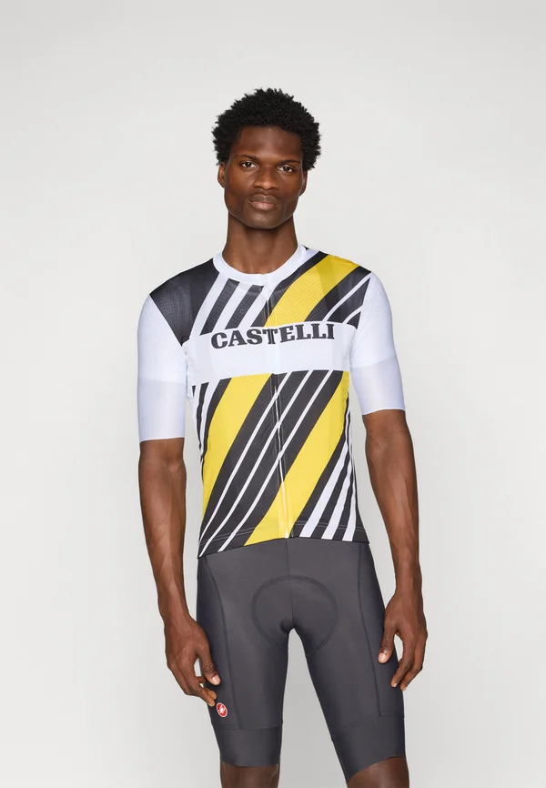 HERITAGE  - Cycling-Trikot - black/white/yellow