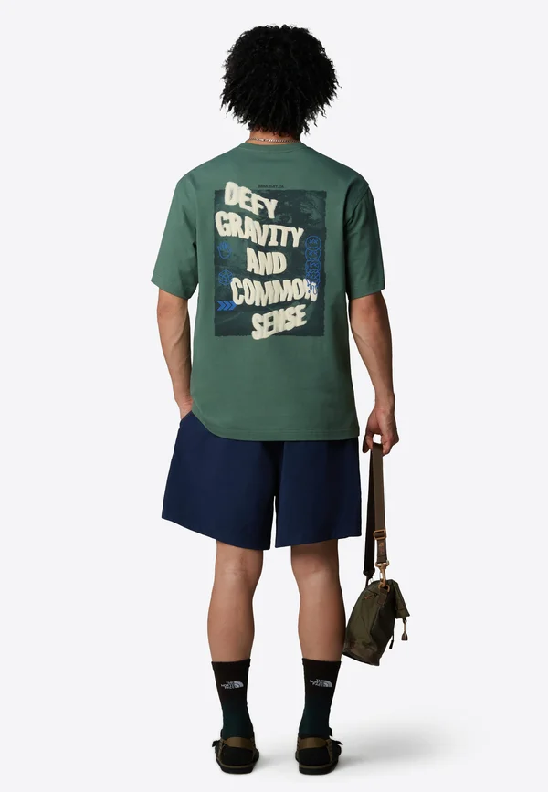HERITAGE GRAPHIC RELAXED - T-Shirt print - duck green