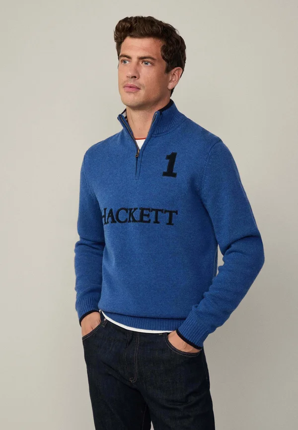 HERITAGE HZIP - Strickpullover - midnight blue