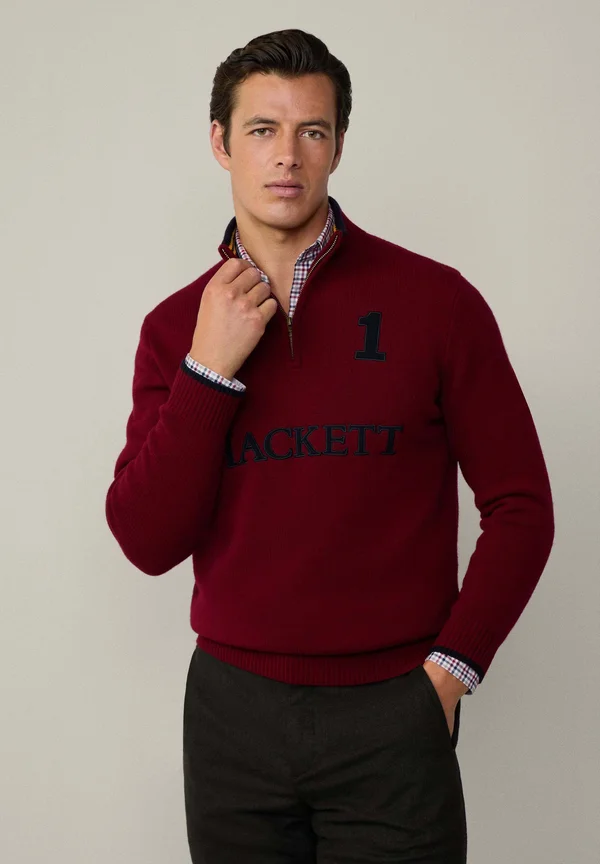 HERITAGE HZIP - Strickpullover - winter red