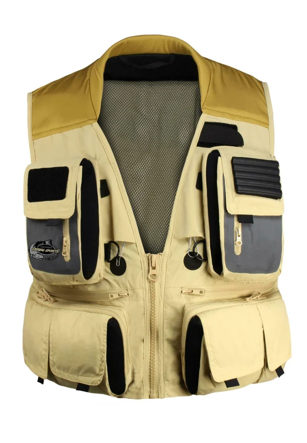HERREN ANGLERWESTE - Weste - khaki