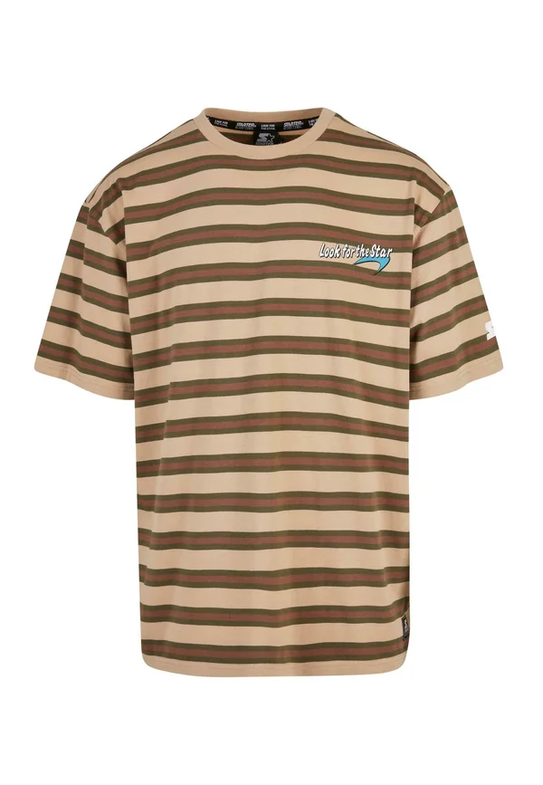 HERREN STARTER LOOK FOR THE STAR - T-Shirt print - unionbeige darkolive bark