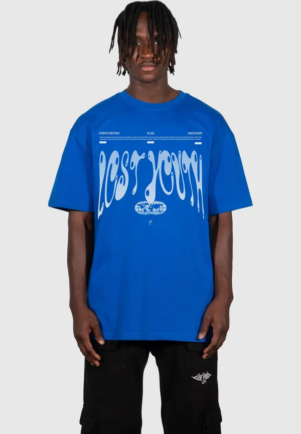 HERREN  TEE AUTHENTIC - T-Shirt print - blue