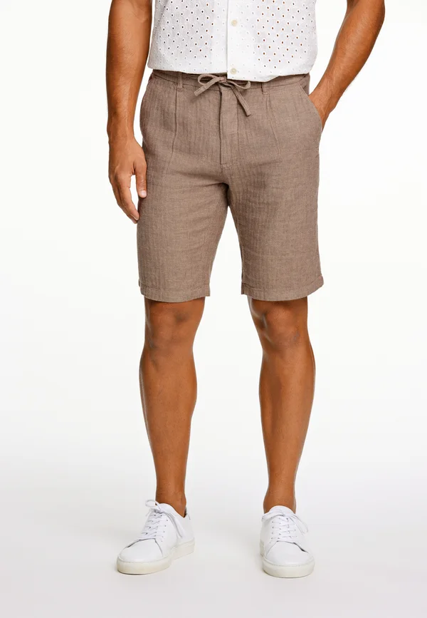 HERRINGBONE - Shorts - dk stone