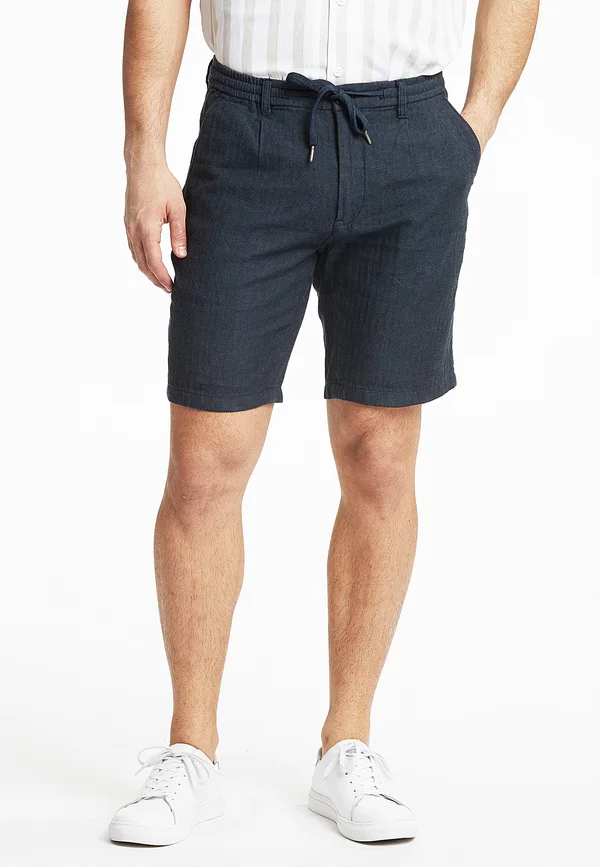 HERRINGBONE - Shorts - navy