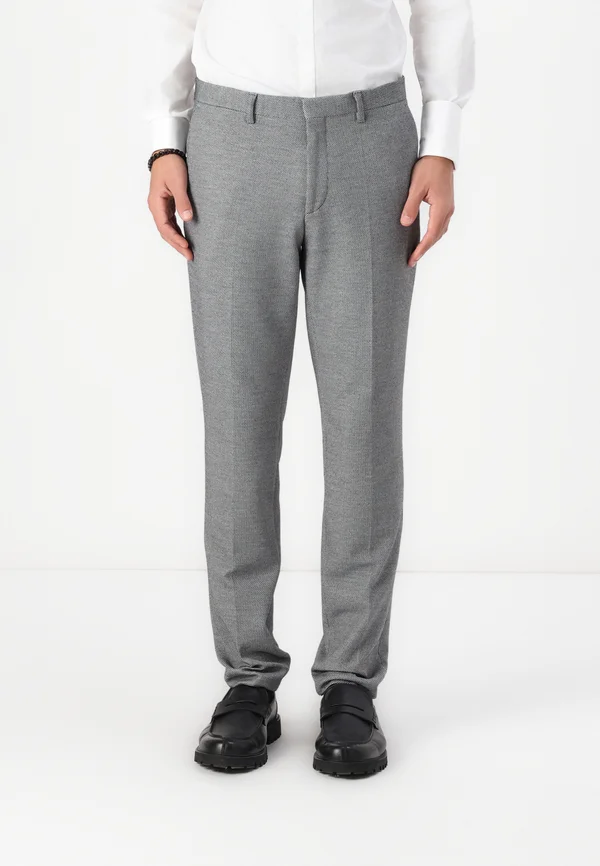 HESTEN - Anzughose - open grey