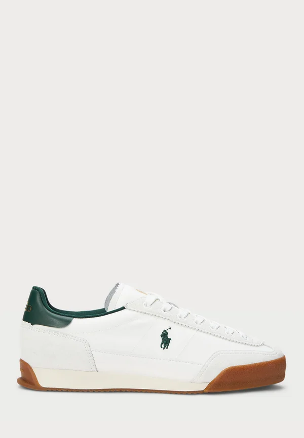 HESTER SUEDE & CANVAS SNEAKER - Sneaker low - deckwash white/forest