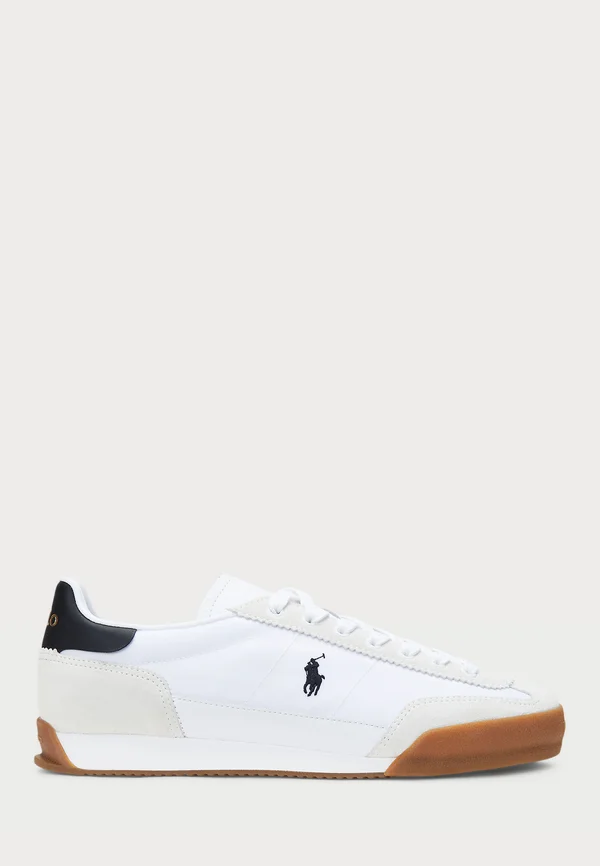 HESTER SUEDE & CANVAS SNEAKER - Sneaker low - white/black