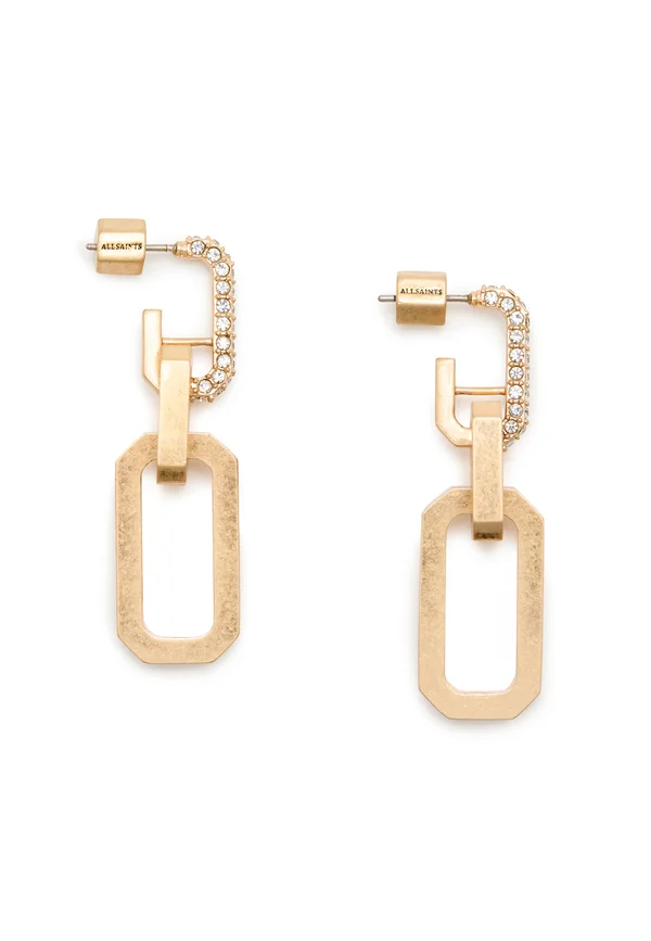 HEXAGON LINK DROP  - Ohrringe - gold-coloured