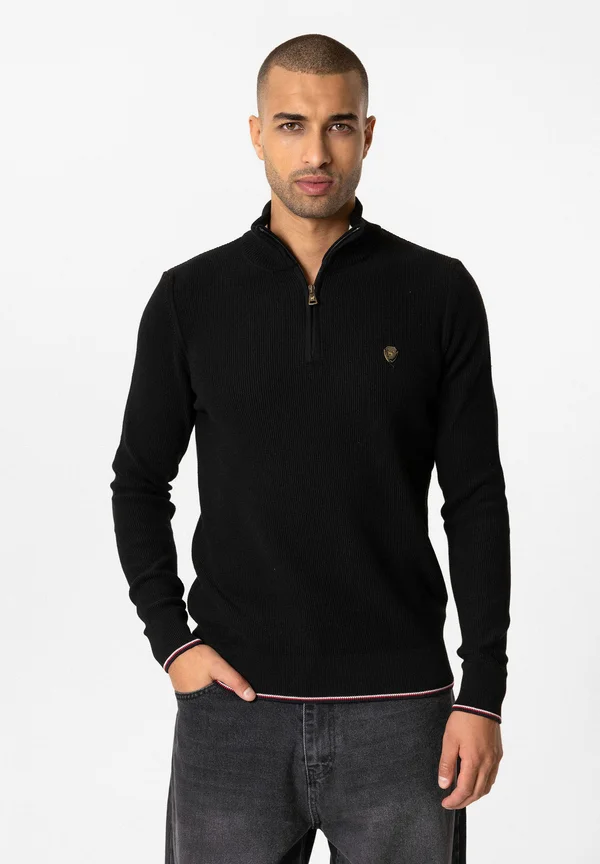 HIERRO - Strickpullover - black