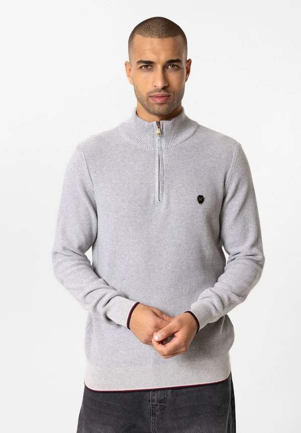 HIERRO - Strickpullover - grey melange