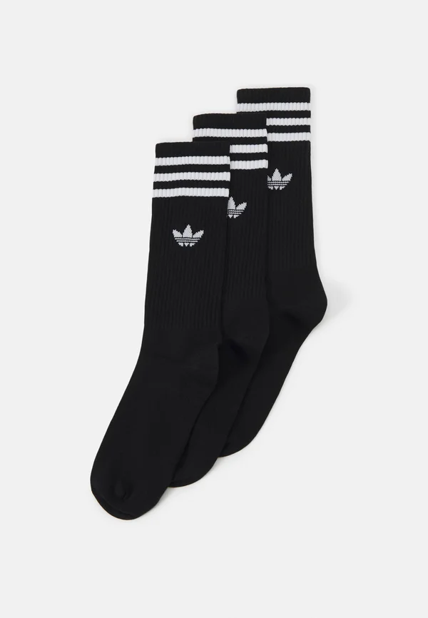 HIGH CREW SOCK UNISEX 3 PACK - Socken - black