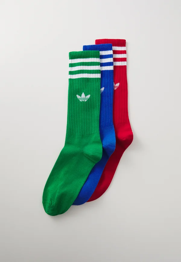 HIGH CREW SOCK UNISEX 3 PACK - Socken - blue/red/green