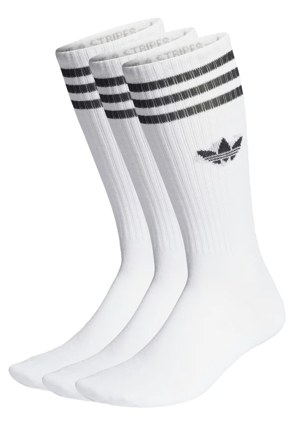 HIGH CREW SOCK UNISEX 3 PACK - Socken - white