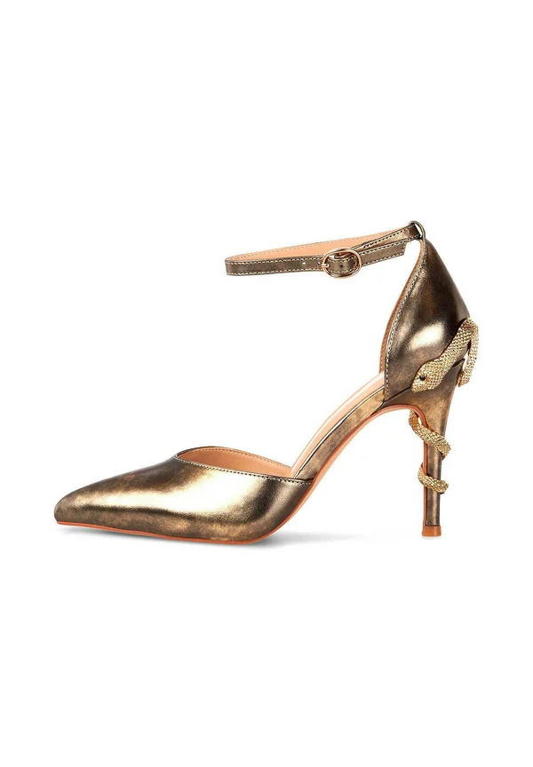 High Heel Pumps - bronze