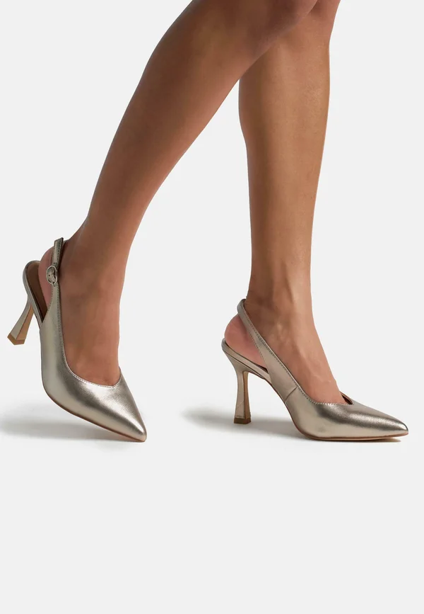 High Heel Pumps - bronze