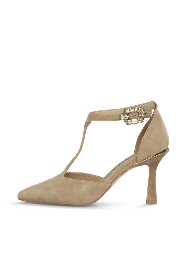 High Heel Pumps - camel