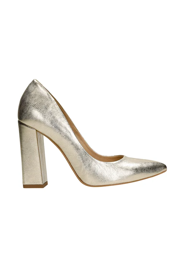 High Heel Pumps - gold coloured