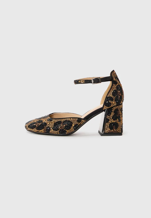High Heel Pumps - leopard/black