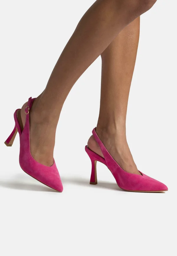 High Heel Pumps - Marbled fuchsia