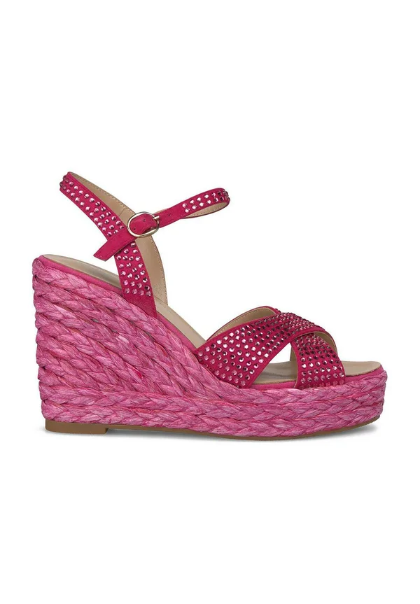 High Heel Sandalette - fucsia jaspeado