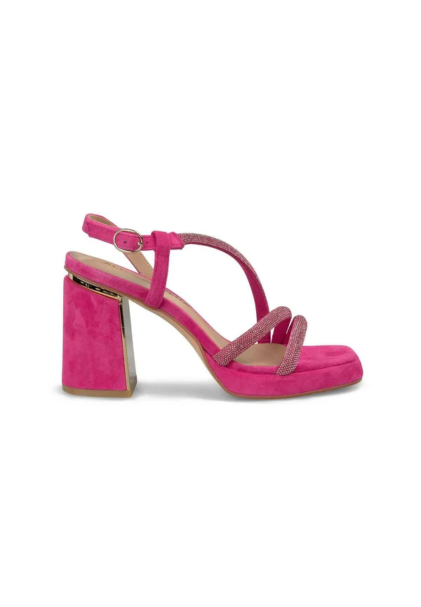 High Heel Sandalette - fucsia jaspeado