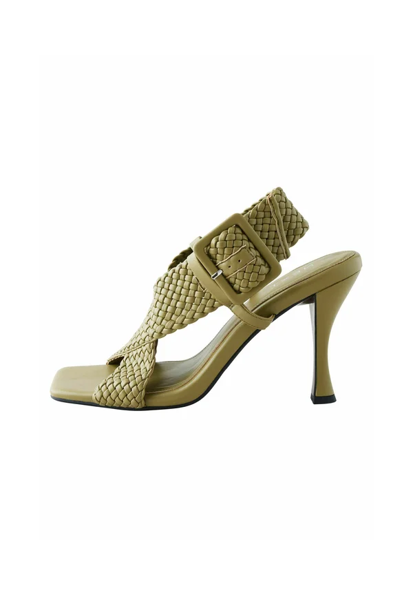 High Heel Sandalette - khaki green