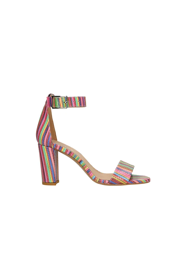 High Heel Sandalette - multicolored