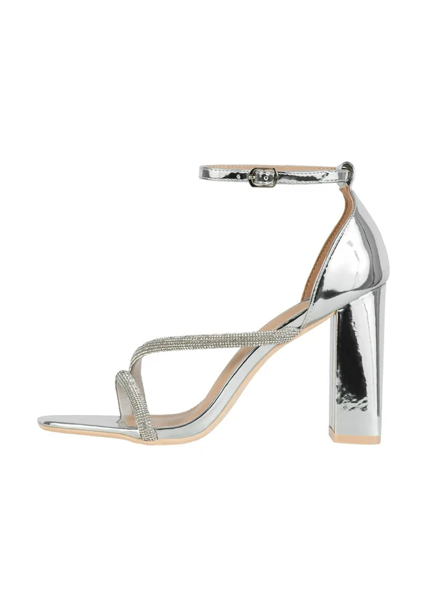 High Heel Sandalette - silver coloured wjs